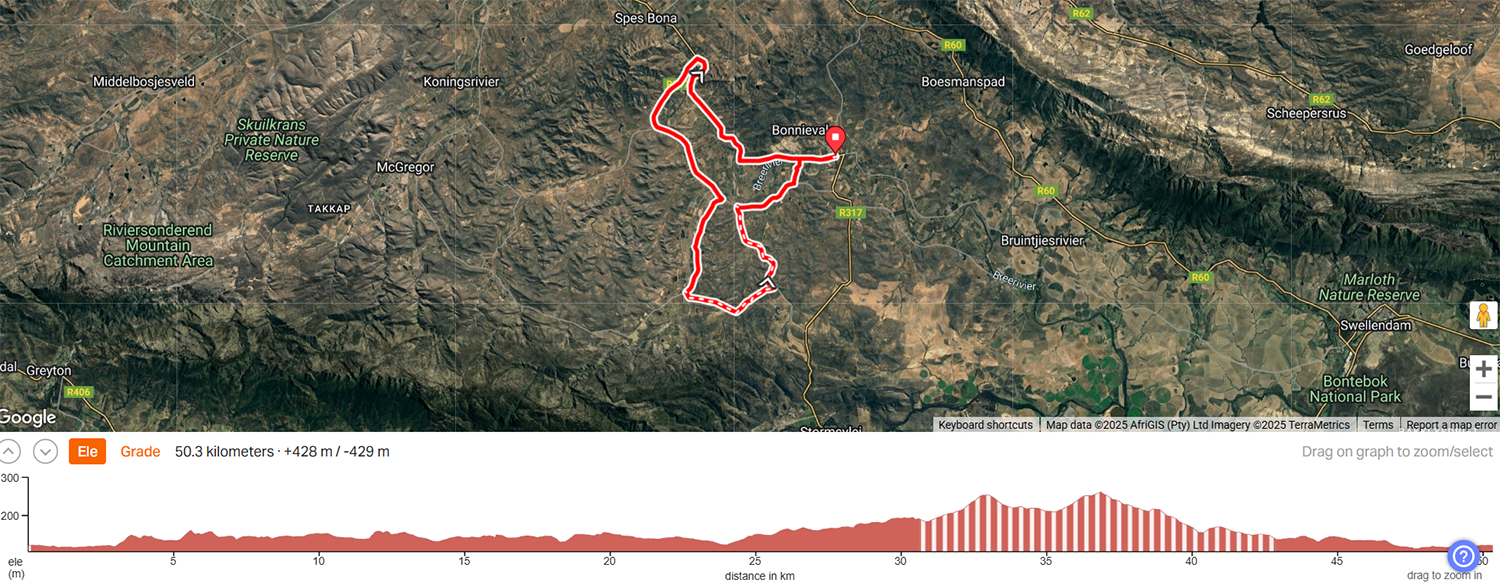 Bonnievale unbound 50km