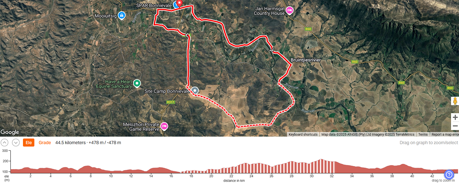 Bonnnievale unbound 45km