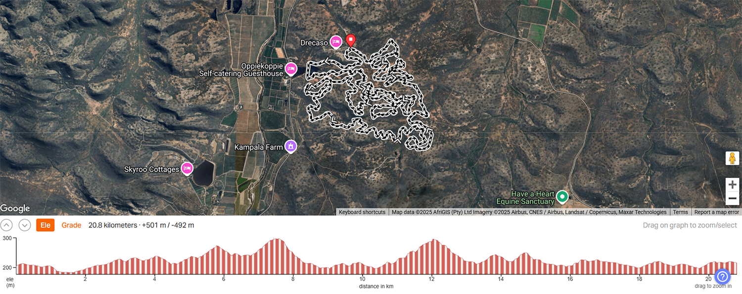 Grace College trail ride 20km