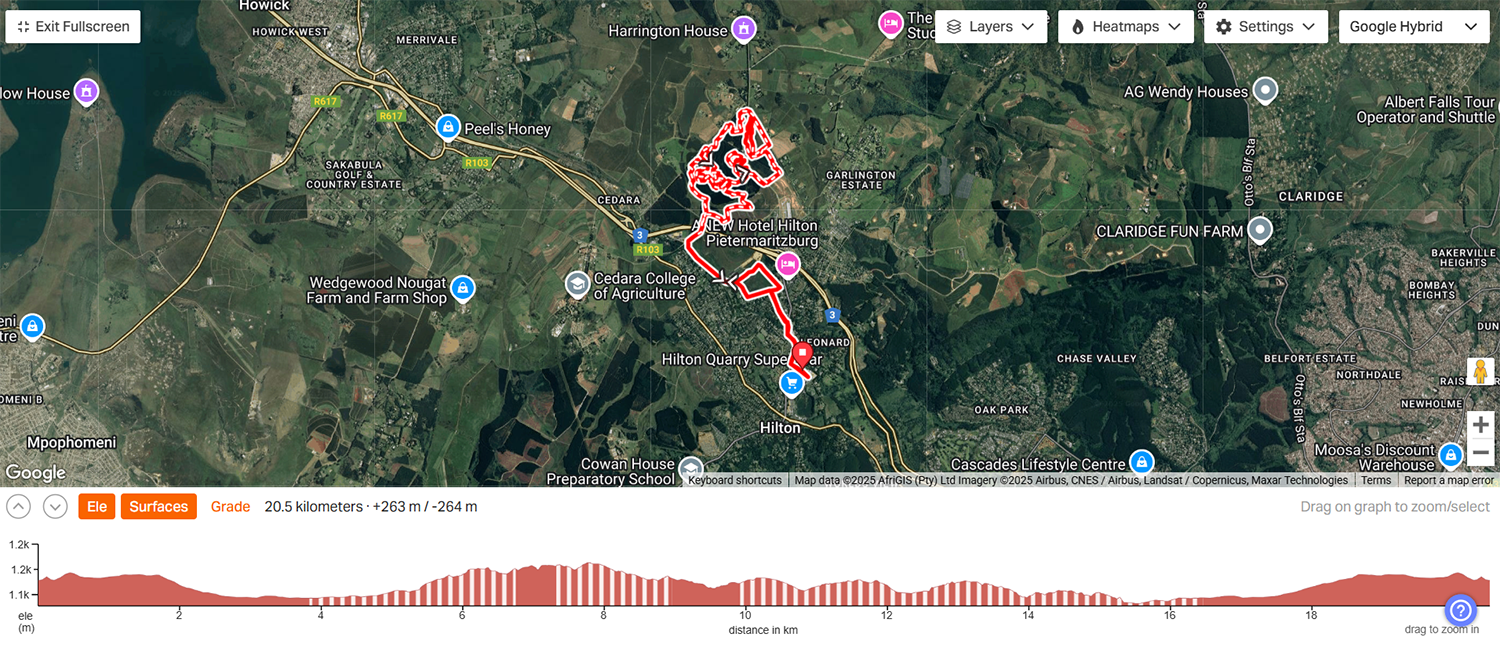Grace College trail ride 20km